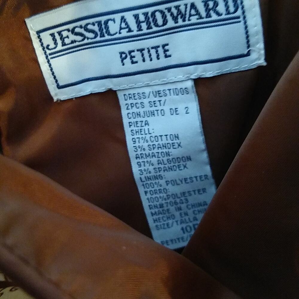 Jessica Howard Petite women's size 10P Paisley sleeveless dress. - Picture 2 of 7